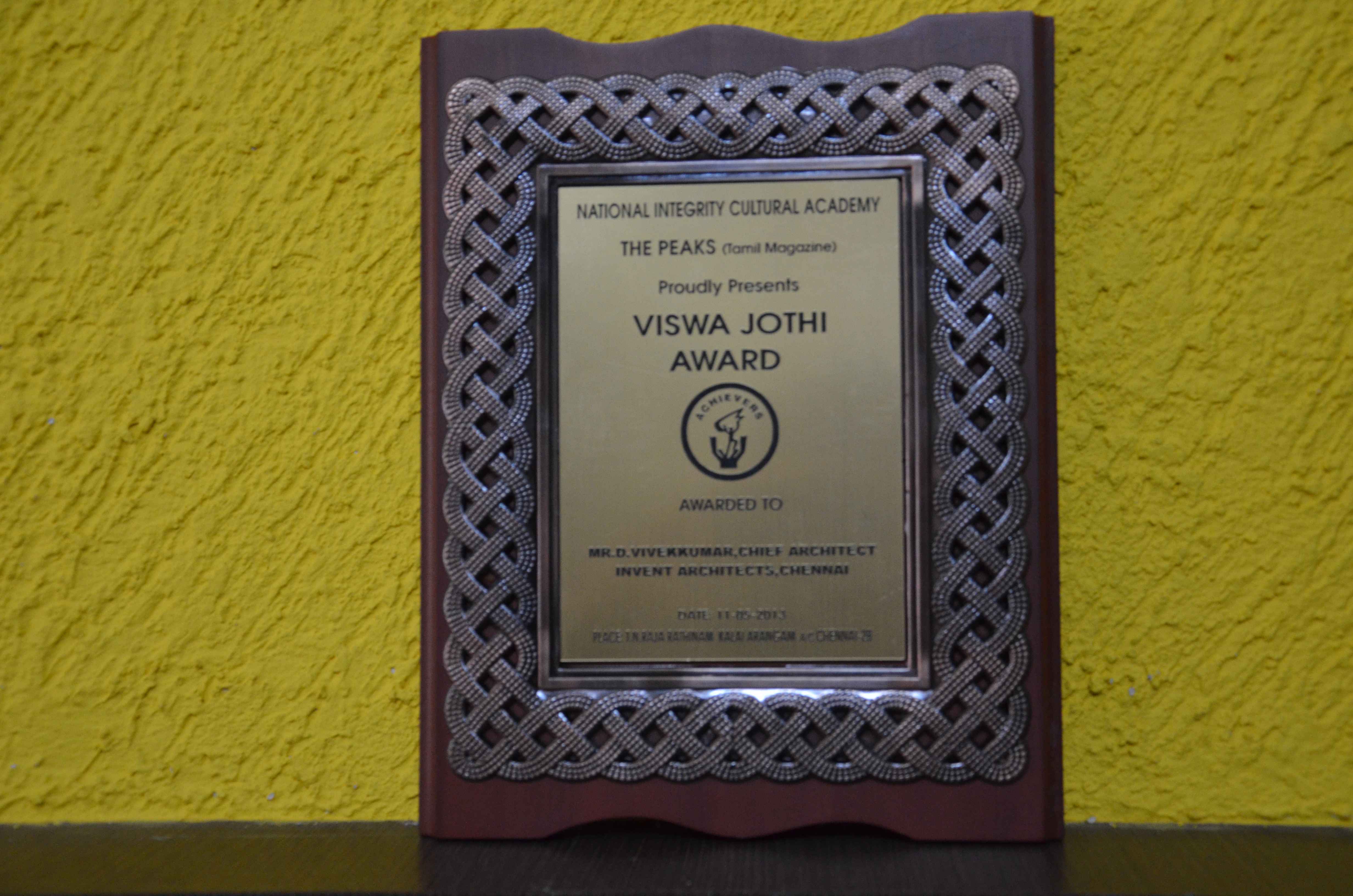 Vishwa Jyothi Award by inventarchitects